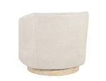 Back View: Leather: L2237-TAUP (L7). Finish: 9020 Blonde. Distressing: Minimal/Chained. Sheen: Medium.
